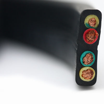 Купить Four Core Crane Cable, Four Core Flat Traveling Cable, ECHU Flat Cable YFFB 4G1.5 online manufacture