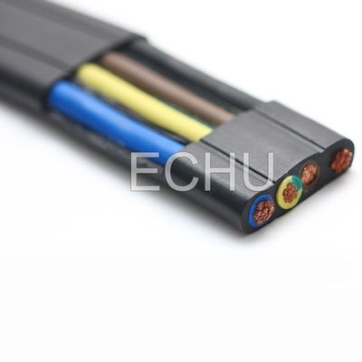 Good price Flame Resistance Flat  Flexible Crane Cable, ECHU Traveling Cable онлайн